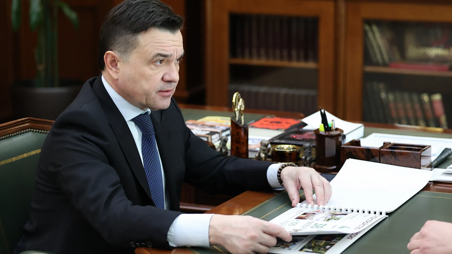 Рабочая встреча Андрея Воробьева с главой Павлово-Посадского г. о. Денисом Семеновым